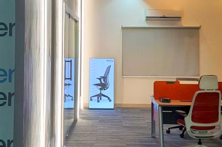 Steelcase standard workspace